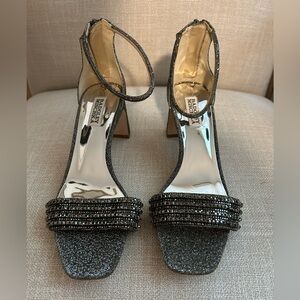 Badgley Mischka Glitter Heels